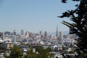Downtown San Francisco vanaf Buena Vista Park